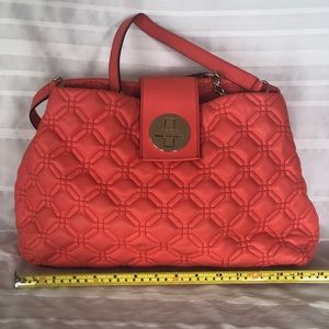 Kate Spade Astor Court Elena Quilted Coral Purse
